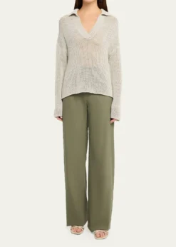 VinceCoated Cotton Sweater