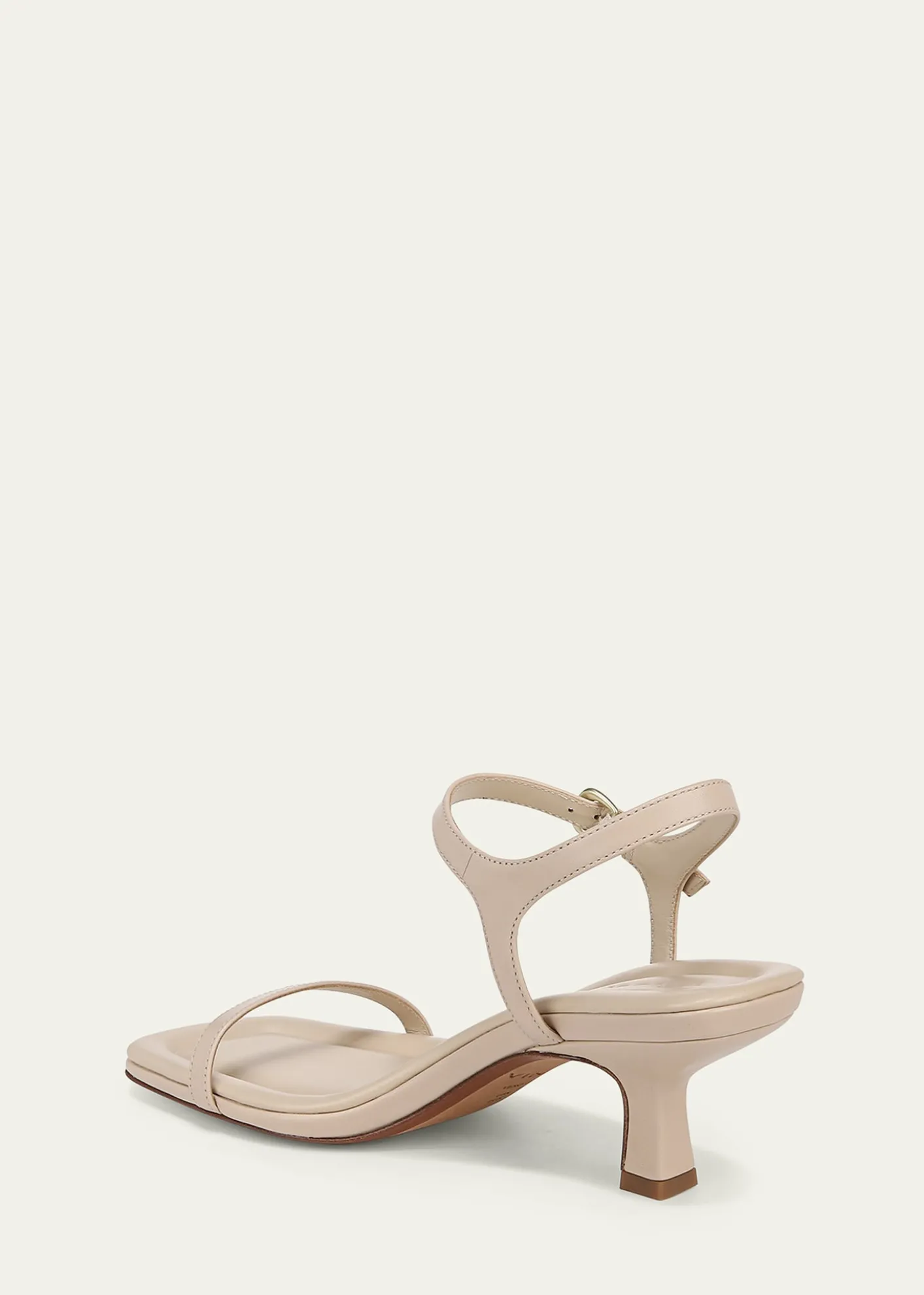 VinceCoco Leather Kitten-Heel Sandals