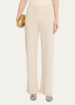 VinceColette High-Rise Linen Bias Pants