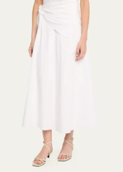VinceCotton Scarf Maxi Skirt