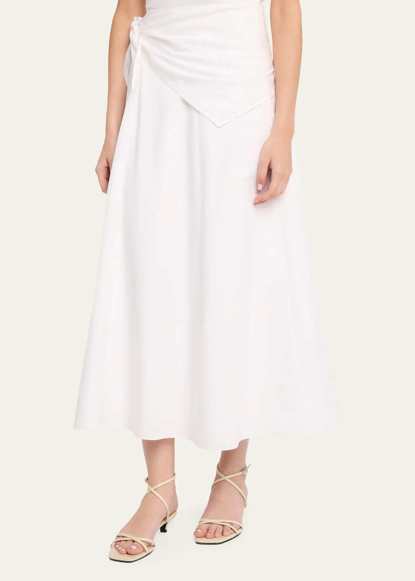 VinceCotton Scarf Maxi Skirt