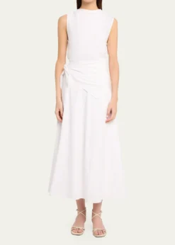 VinceCotton Scarf Maxi Skirt