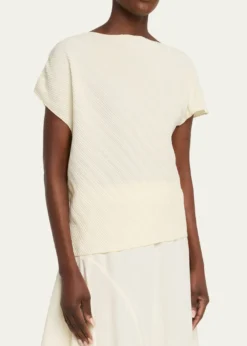 VinceDirectional Pleated Top
