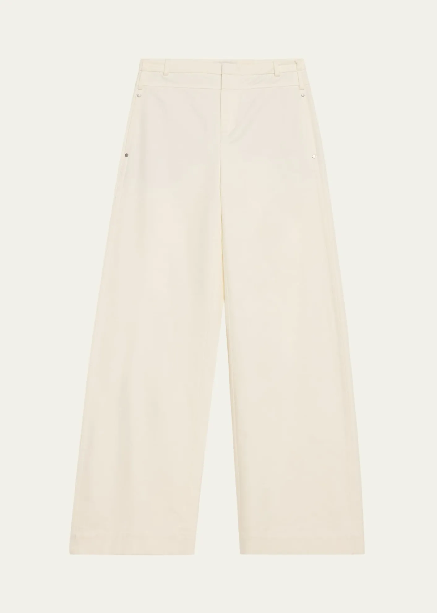 VinceDouble-Waistband Wide-Leg Utility Pants
