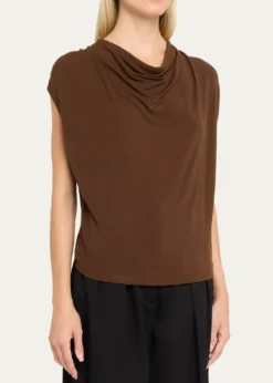 VinceDraped Cowl-Neck Top