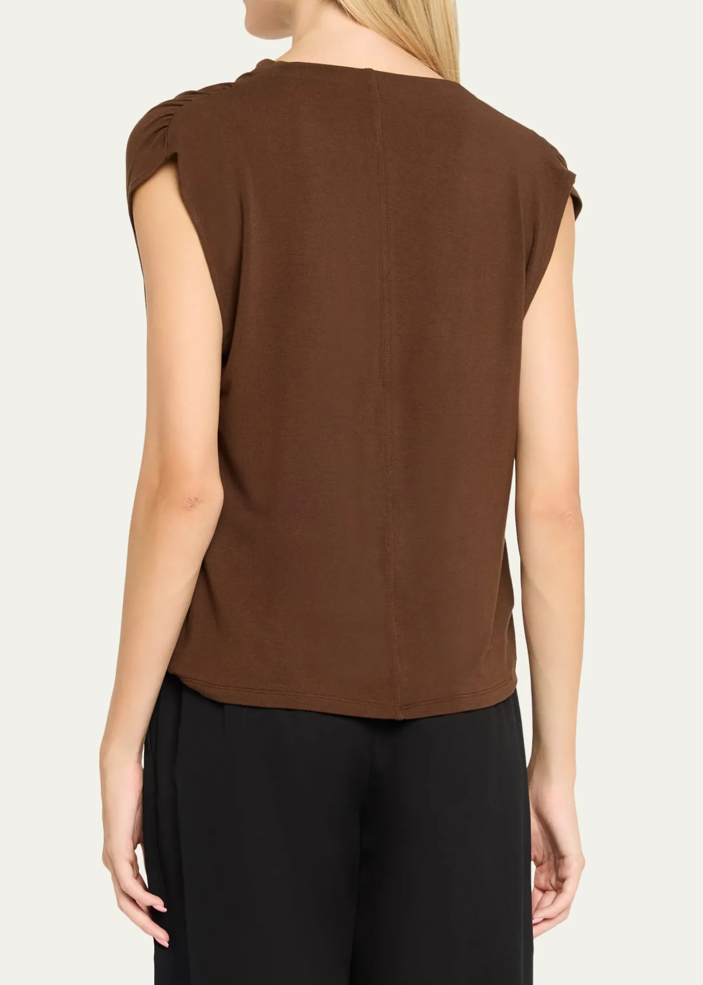 VinceDraped Cowl-Neck Top