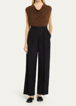 VinceDraped Cowl-Neck Top