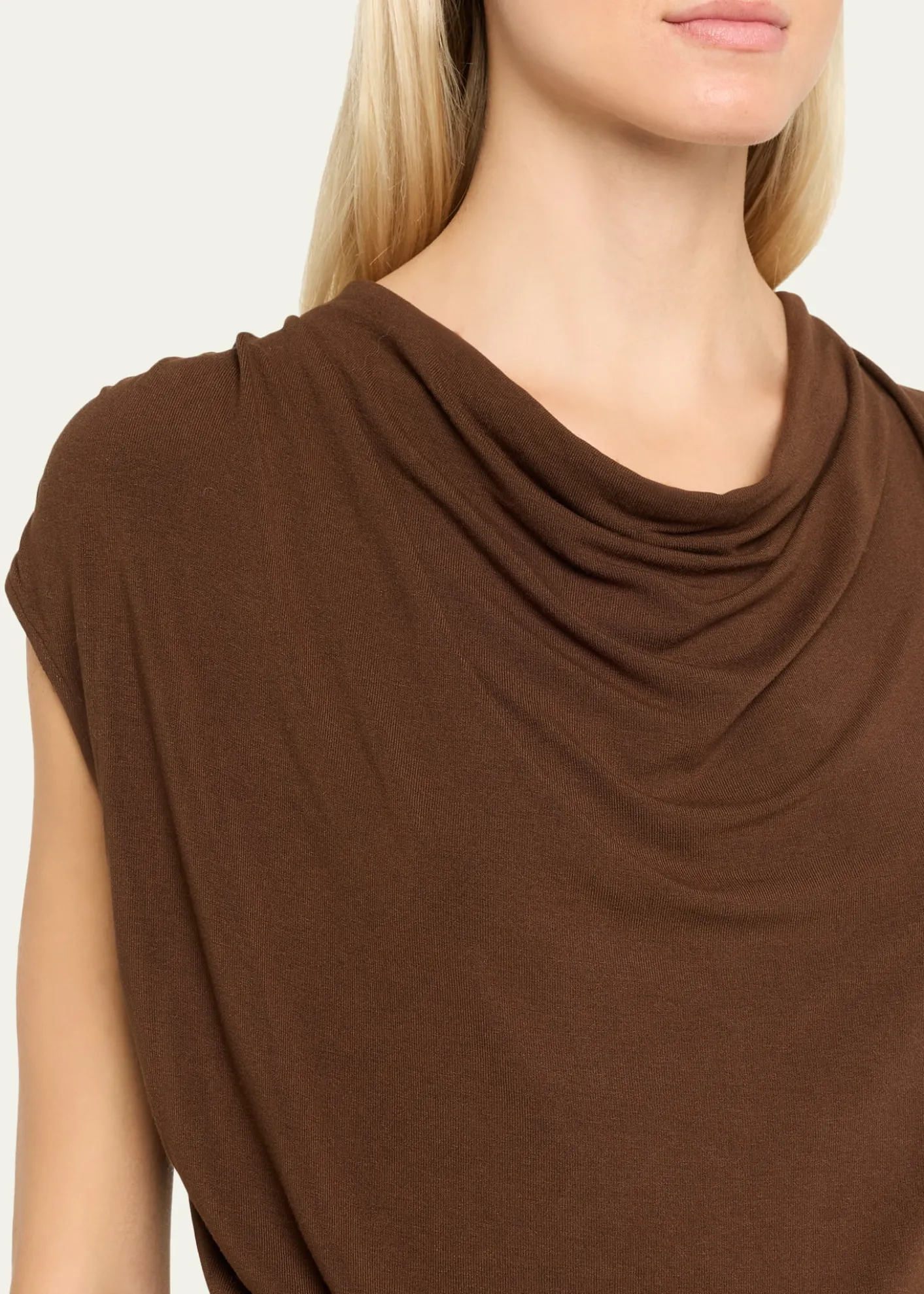 VinceDraped Cowl-Neck Top
