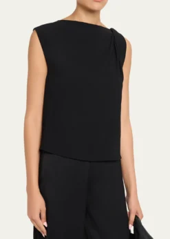 VinceDraped Shoulder Top