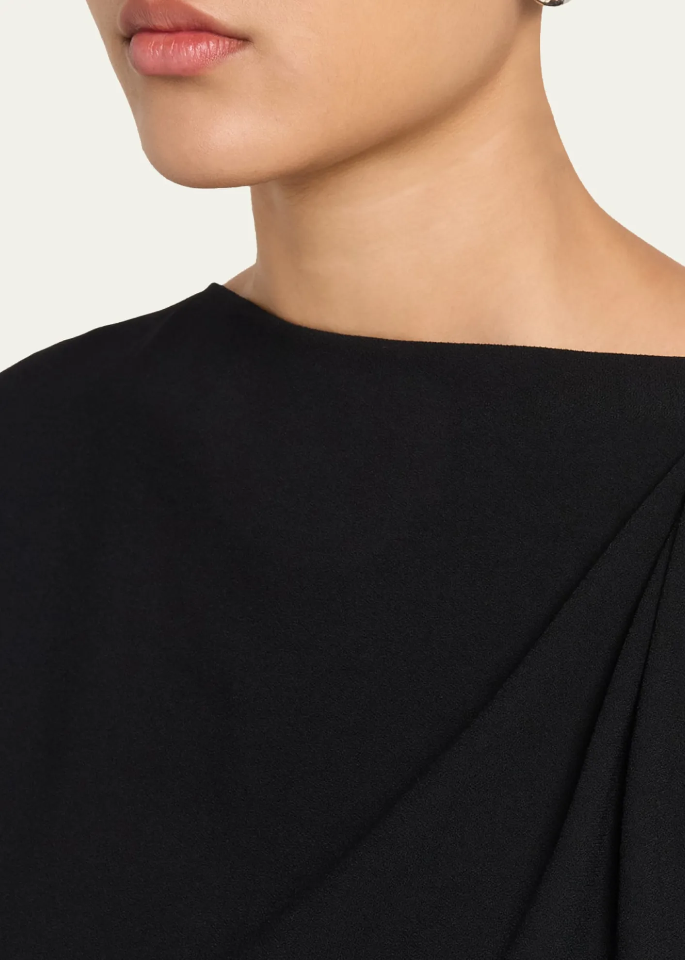 VinceDraped Shoulder Top
