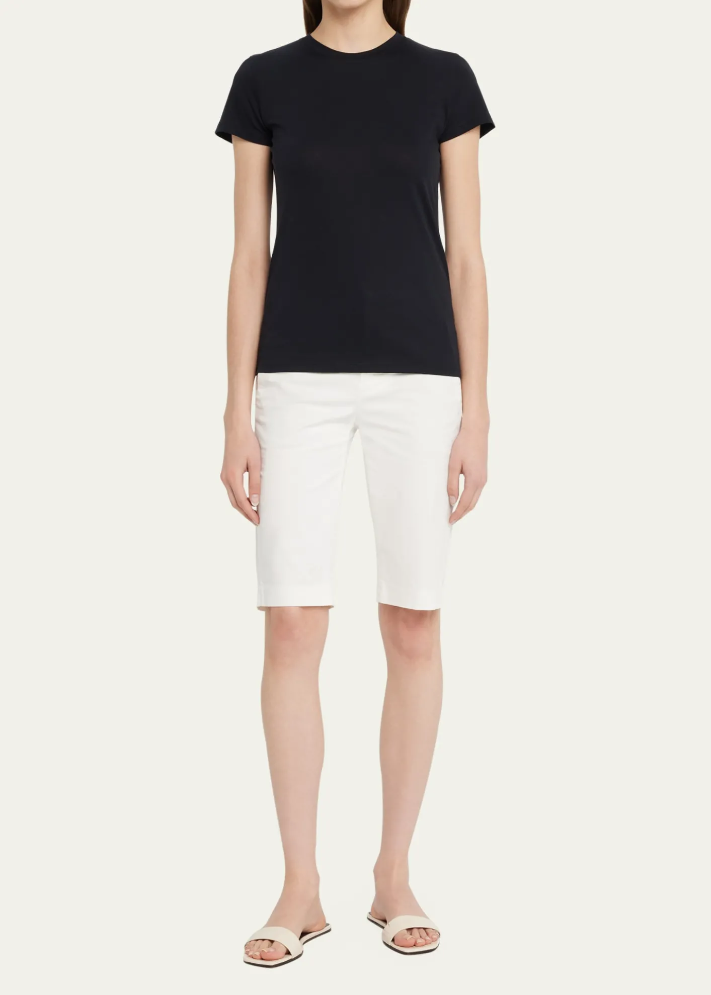 VinceEssential Crewneck Pima Cotton Tee