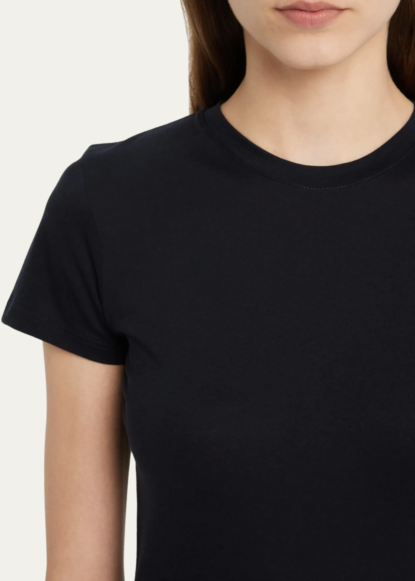 VinceEssential Crewneck Pima Cotton Tee