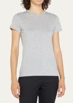 VinceEssential Crewneck Pima Cotton Tee