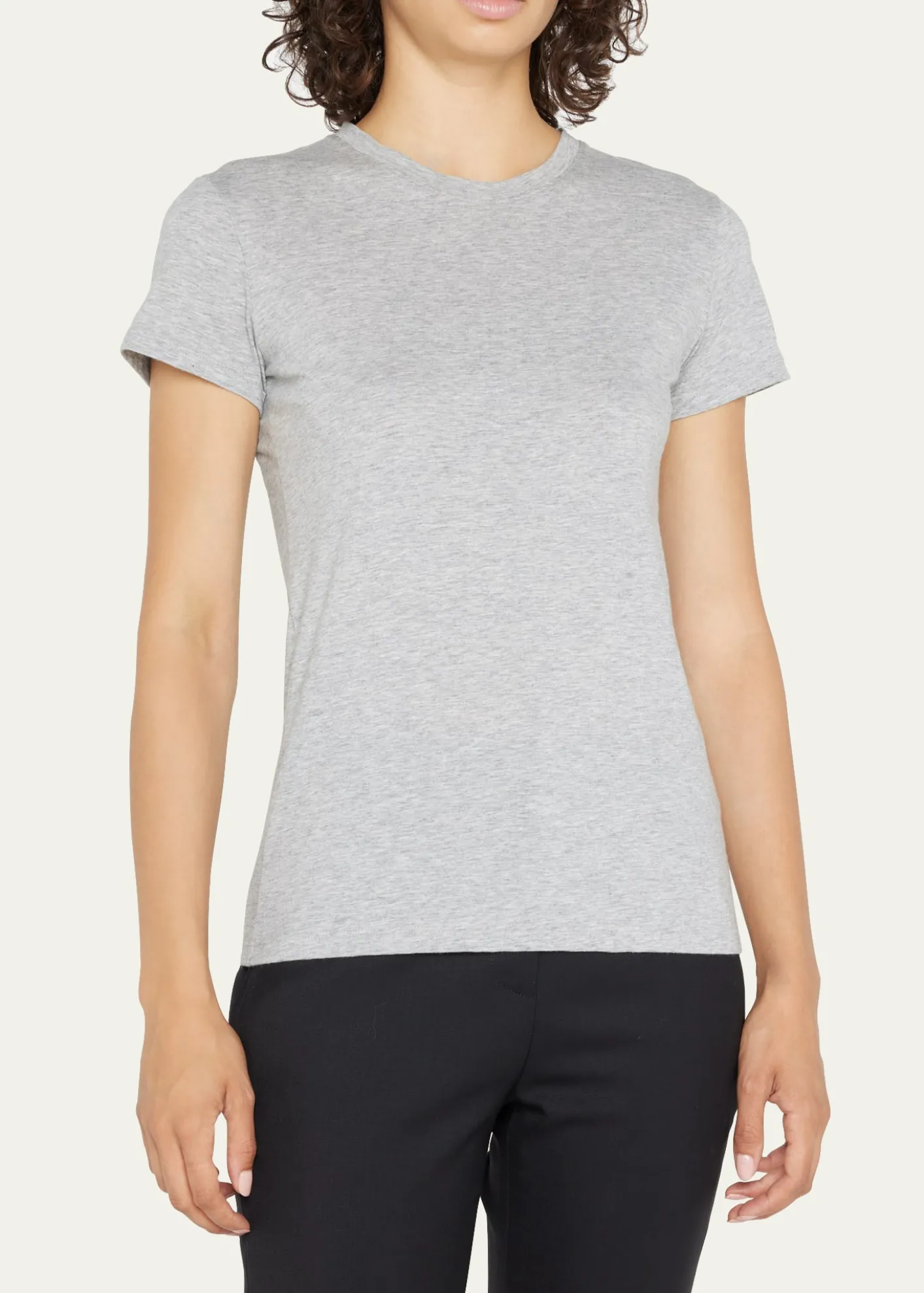 VinceEssential Crewneck Pima Cotton Tee