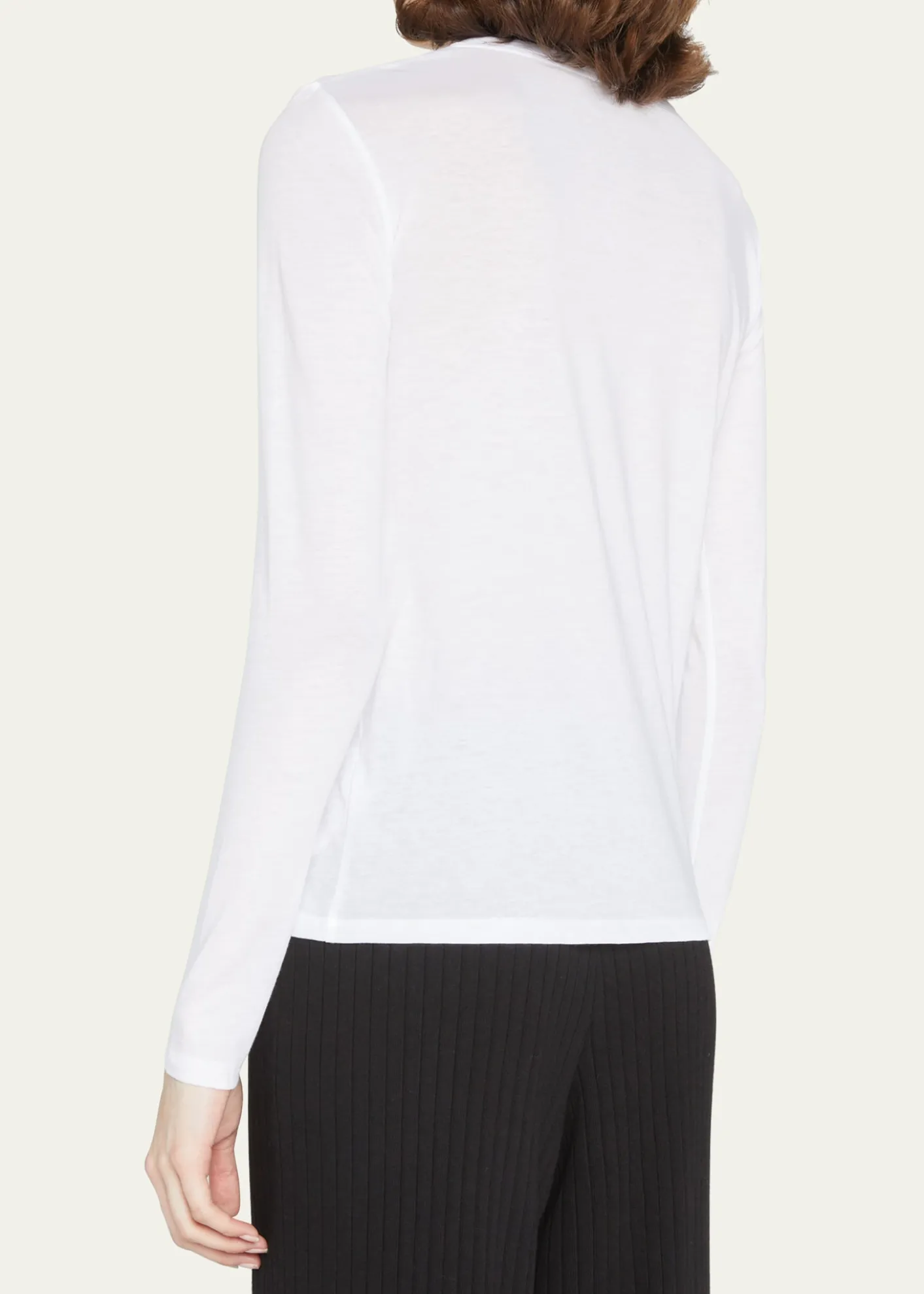 VinceEssential Long-Sleeve Crewneck Tee