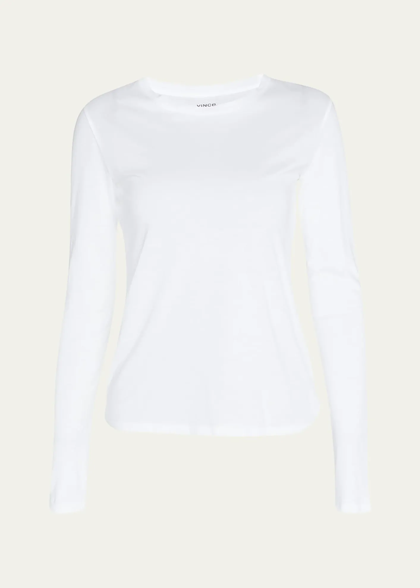 VinceEssential Long-Sleeve Crewneck Tee
