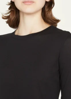 VinceEssential Long-Sleeve Crewneck Tee
