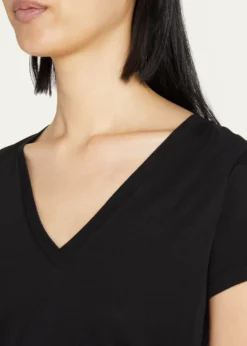 VinceEssential Pima Cotton V-Neck Tee