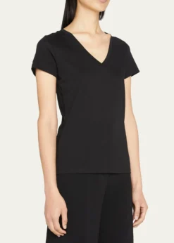 VinceEssential Pima Cotton V-Neck Tee