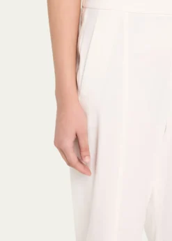 VinceGrace Mid-Rise Linen Tapered Pull-On Pants