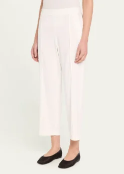 VinceGrace Mid-Rise Linen Tapered Pull-On Pants