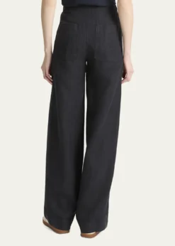 VinceHemp Wide-Leg Utility Pants