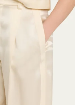 VinceHigh-Rise Satin Trousers