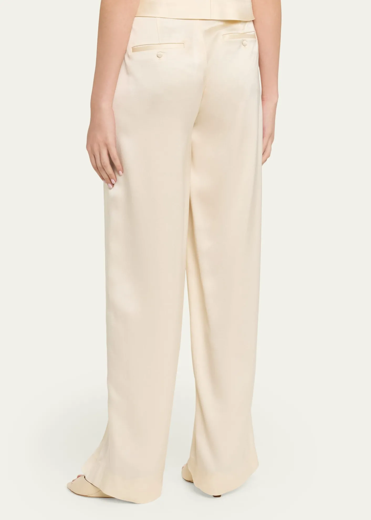VinceHigh-Rise Satin Trousers