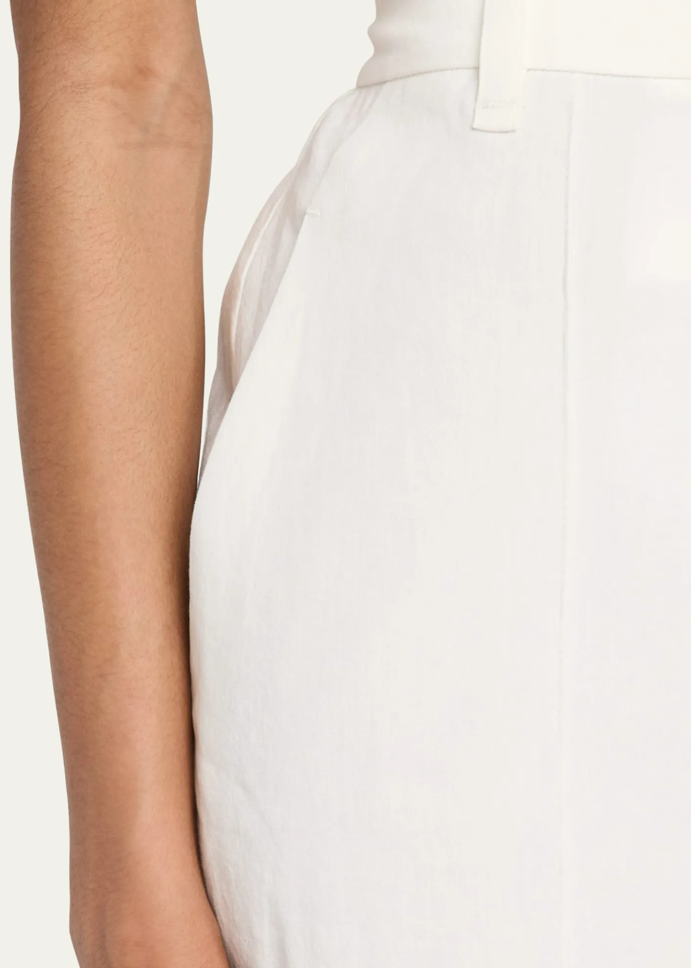 VinceJoan High-Rise Pull-On Linen Pants