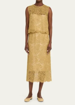 VinceLace Slip Skirt