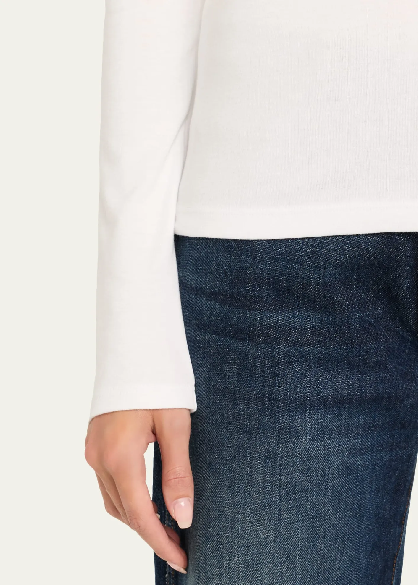 VinceLong-Sleeve Crewneck Tee