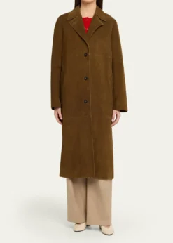 VinceLong Suede Coat