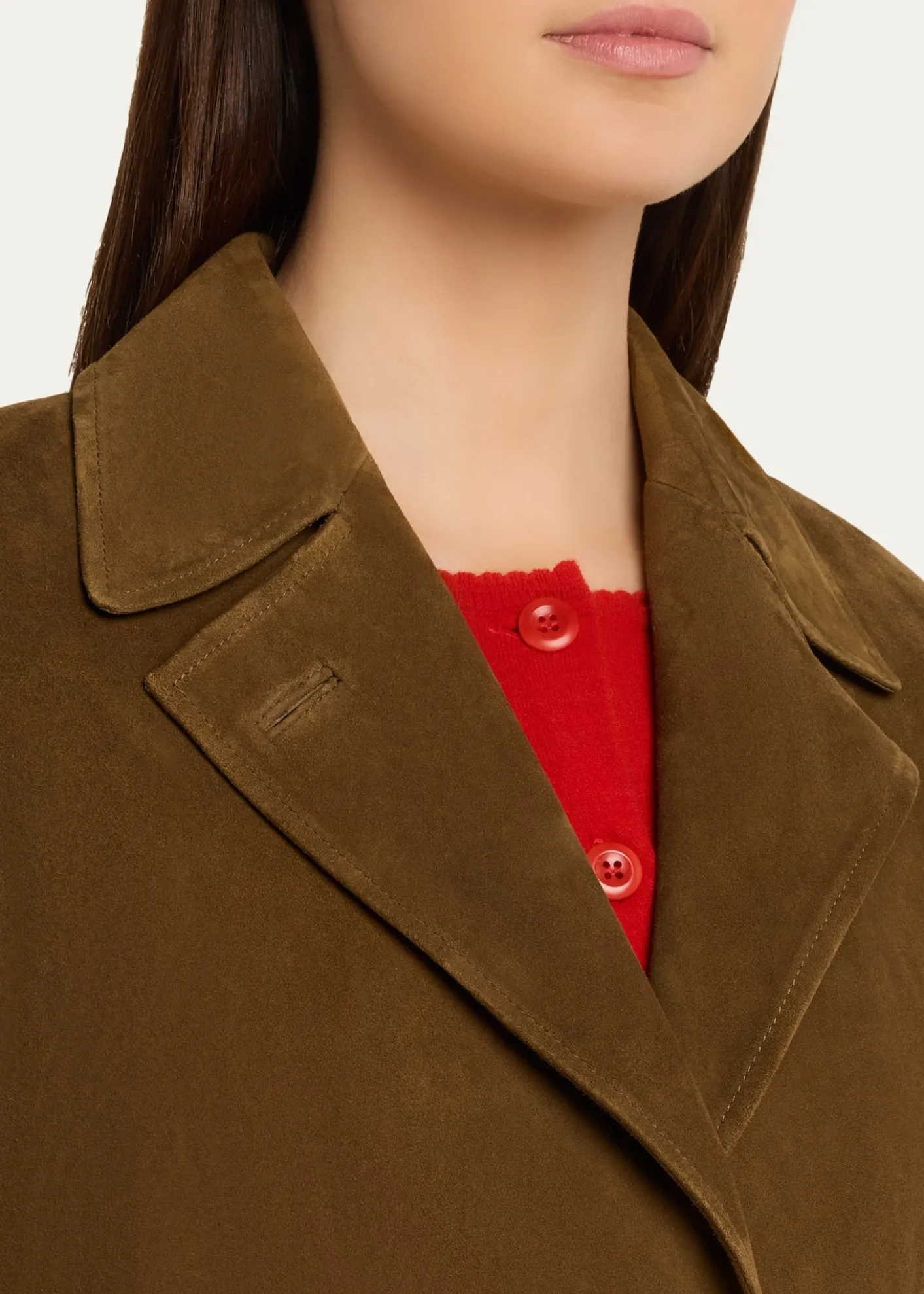 VinceLong Suede Coat