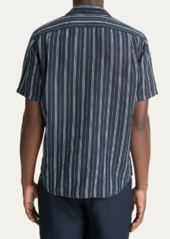 VinceMen's Classic Striped Sport Shirt