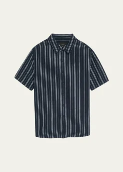 VinceMen's Classic Striped Sport Shirt