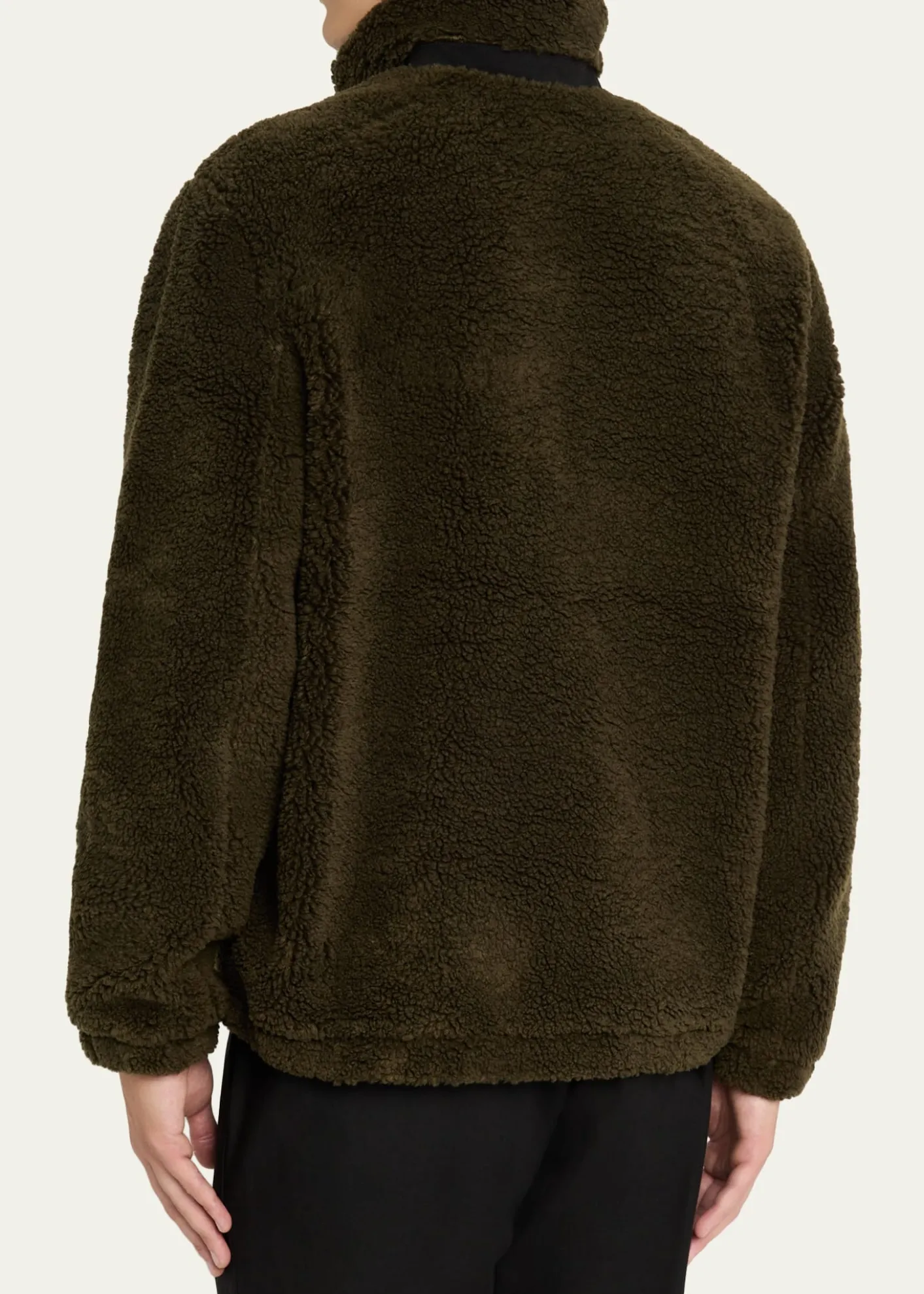 VinceMen's Faux Sherpa Zip-Up Jacket