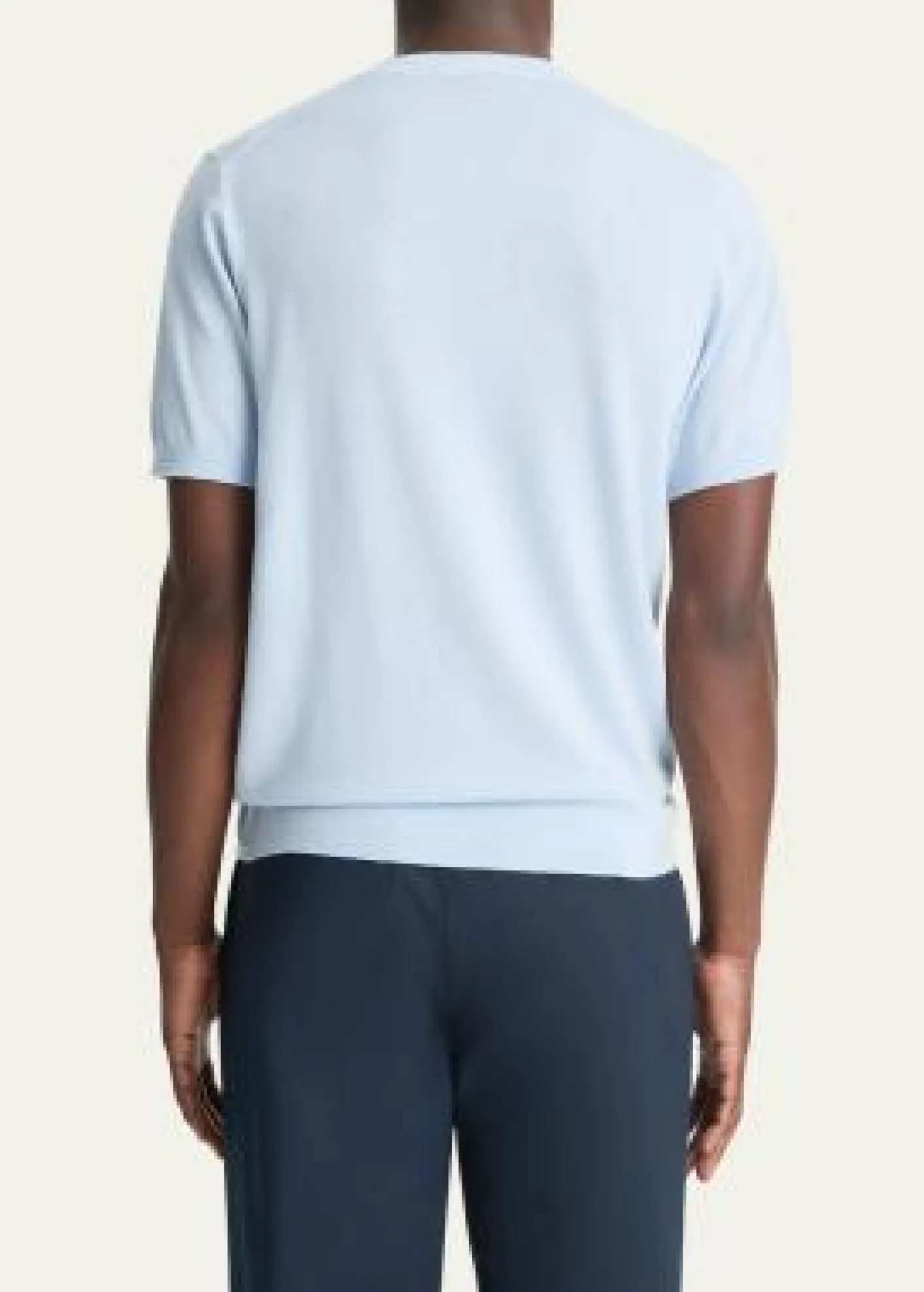 VinceMen's Featherweight Wool-Cashmere Short-Sleeve Crewneck Sweater