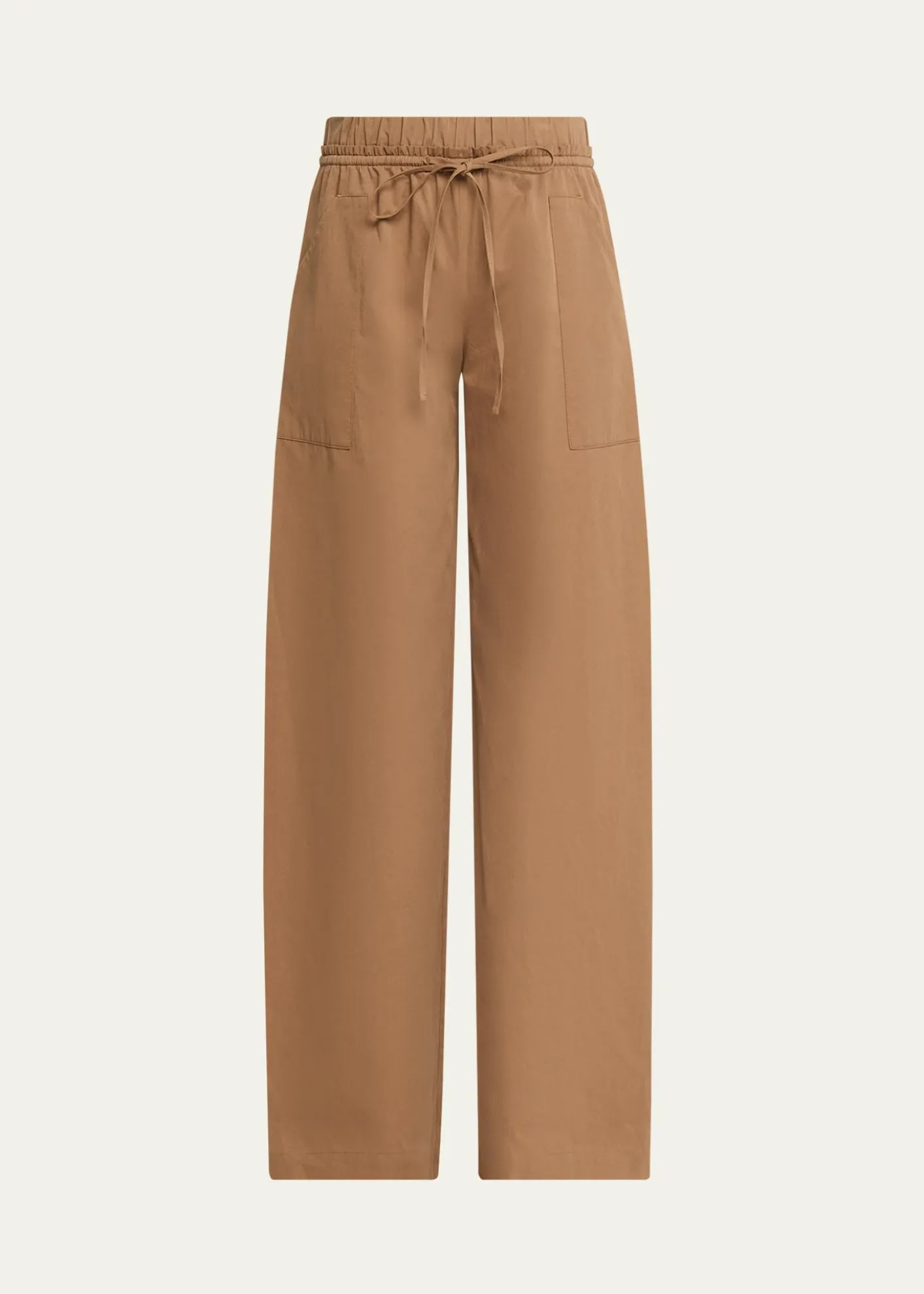 VinceMid-Rise Cotton Drawstring Pants