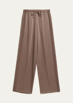 VinceMid-Rise Shiny Drawstring Sweatpants