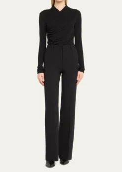 VinceMid-Rise Tailored Flare Pants