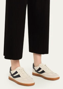VinceOasis Mixed Leather Retro Sneakers