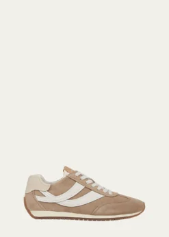 VinceOasis Mixed Leather Retro Sneakers