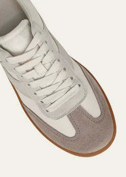 VinceOasis Mixed Leather Retro Sneakers