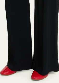 VinceOri Leather Ballet Flats