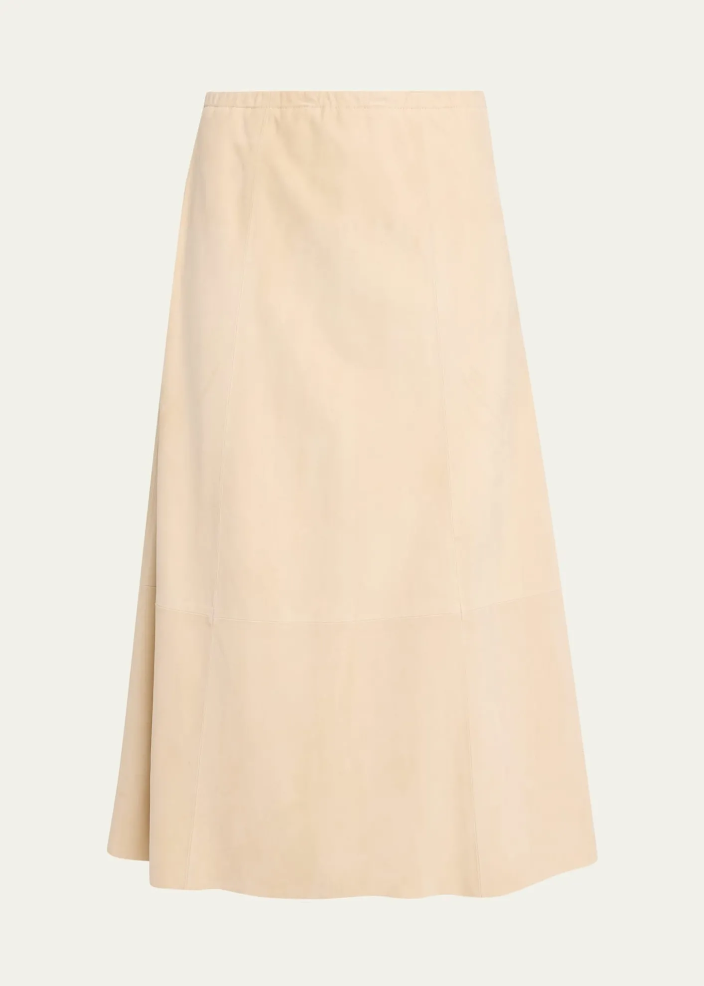 VincePaneled Suede Maxi Skirt
