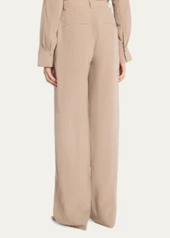 VincePleated High-Rise Pants