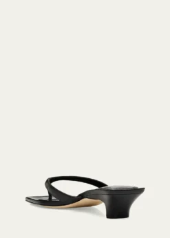 VinceSan Juan Leather Heeled Thong Sandals