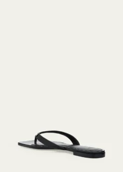 VinceSan Juan Patent Leather Flat Thong Sandals