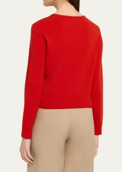 VinceScallop-Trim Cardigan