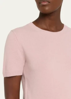 VinceShort-Sleeve Cashmere-Blend Tee